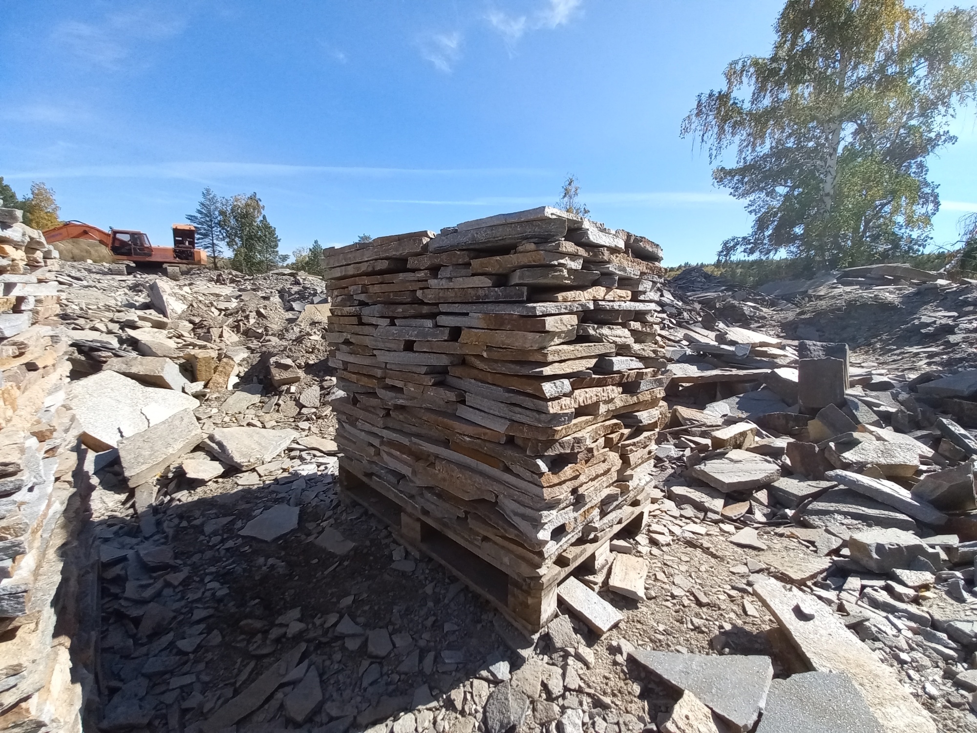 Плитняк златолит серебристый для мощения на бетон купить в Петрозаводске