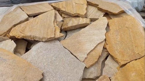 Плитняк златолит жёлтый для цоколя купить в Петрозаводске