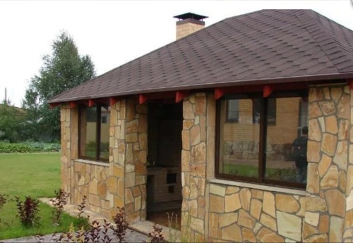 Плитняк златолит жёлтый золотистый для фасада 1,5-3см купить в Петрозаводске