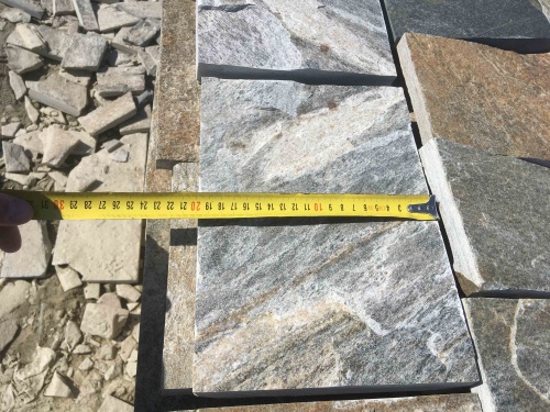 Плитка пилёная златолит Уральский для цоколя, отмостки купить в Петрозаводске